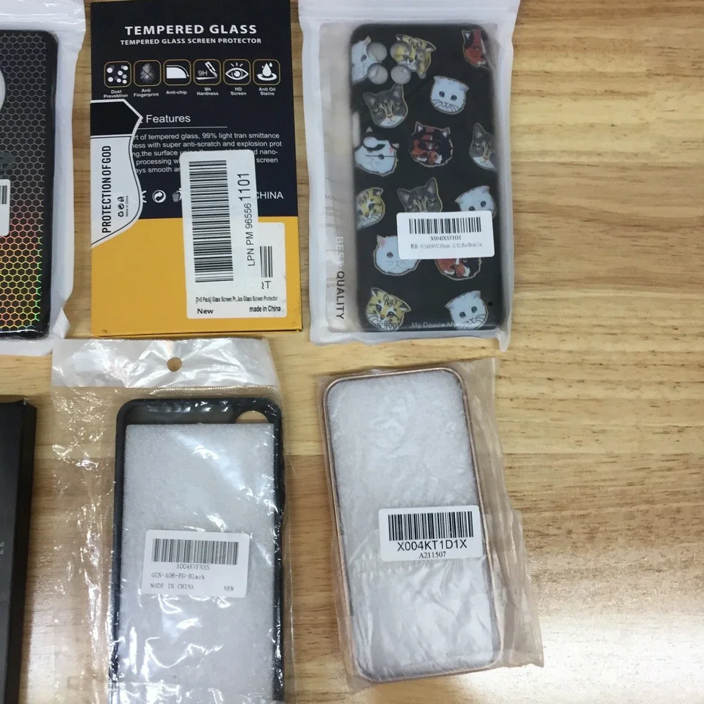 Lot of 12 New Phone Cases & Screen Protectors iPhone Pixel Moto Mixed Bundle